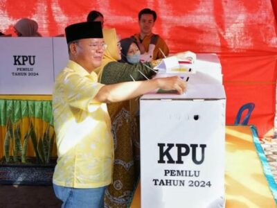 Salurkan Hak Pilih di Pemilu 2024, Gubernur Rohidin Ajak Masyarakat Datang ke TPS