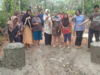 Aksi Warga Tolak Kuari di Desa Talang Alai, Portal Jalan dengan Beton