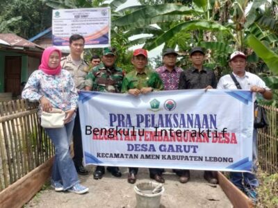 Pemdes Garut Laksanakan Titik Nol Perbaikan Rabat Beton JUT Sepanjang 800 Meter