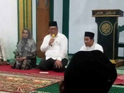 Giat Safari Ramadan, Wabup Wasri Kunjungi Masjid Al-Falah Desa Arga Jaya