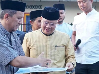 Gubernur Rohidin Hadiri Peletakan Batu Pertama Musala Ibnu Sabil RL