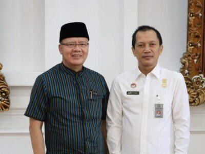 Gubernur Rohidin Terima Kunjungan Kakanwil Kemekumham Bengkulu