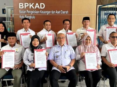 Teken Pakta Integritas, BPKAD Kota Bengkulu Komitmen Jalankan Tugas