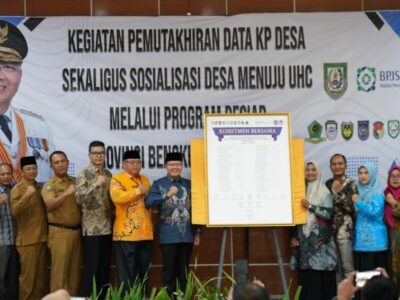 Data UHC Provinsi Bengkulu Tembus 99,98 Persen