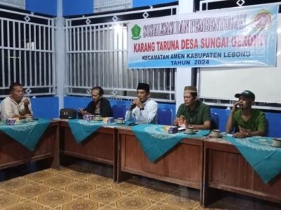Pemdes Sungai Gerong Adakan Pemilihan Karang Taruna, Dena Agustina Jabat Ketua