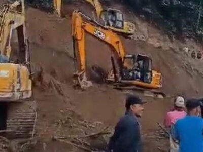 Jalan Penghubung Lebong-Rejang Lebong Lumpuh Total Dihempas Longsor Susulan