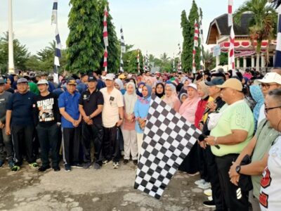 Peringati HUT BS Ke-75, Wabup Rifa’i Lepas Ratusan Peserta Lomba Lari