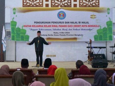 Pelantikan IKKKP, Gubernur Rohidin: Jaga Solidaritas, Bersatu Kita Kuat