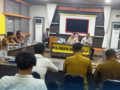 Kepala BPKAD Kota Bengkulu Hadiri Rakor Bersama Polresta