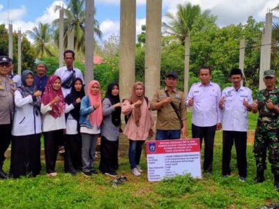 Pemdes Tanjung Harapan Lanjutkan Titik Nol Pembangunan Gedung Sanggar Budaya