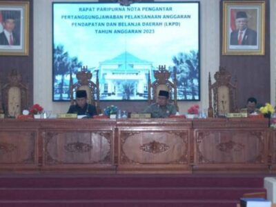 DPRD Lebong Gelar Rapat Paripurna Bahas Dua Agenda Penyampaian Nota Pengantar