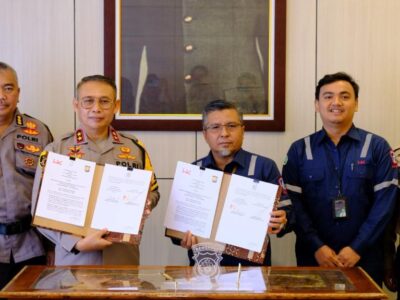Kapolda Bengkulu Tanda Tangani Naskah Perjanjian Kerja Sama dengan PT Hutama Karya