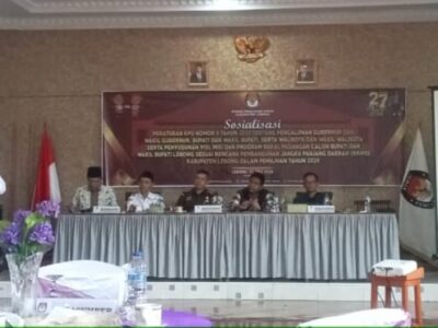 KPU Kabupaten Lebong Sosialisasikan PKPU Nomor 8 Tahun 2024