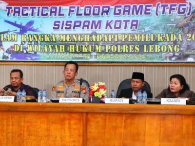 Polres Lebong Adakan Simulasi Pengamanan Wilayah Jelang Operasi Mantap Praja Nala 2024