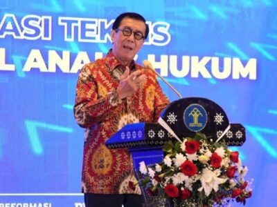 Kukuhkan Organisasi Profesi Analis Hukum, Menkumham: Kembalikan Wibawa Hukum di Tengah Masyarakat
