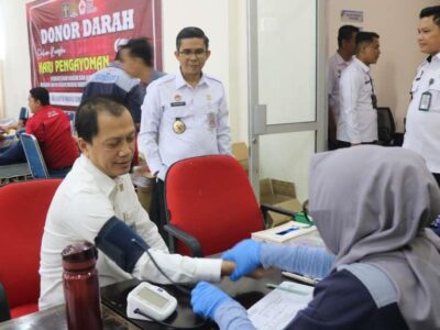 Semarak Hari Pengayoman ke-79, Kanwil Kemenkumham Bengkulu Galang Donor Darah