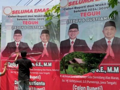 Baliho Dirusak, Tim Teddy-Gustianto Akan Ganti dan Perbaiki, Simpatisan Diminta Tidak Terprovokasi