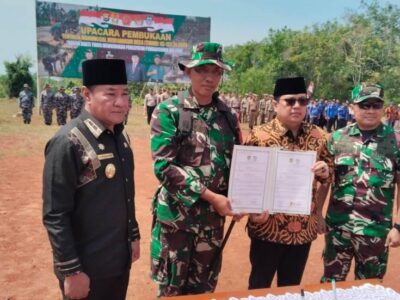 Wujudkan Pembangunan Wilayah, Kodim 0425 Resmikan Program TMMD Ke-122