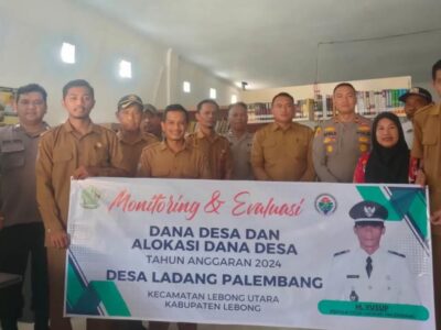 Pemdes Ladang Palembang Gelar Monev Realisasi Dana Desa Tahun Anggaran 2024