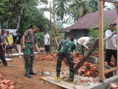 Tak Terhalang Cuaca, TMMD 122 di Seluma Terus Dikebut