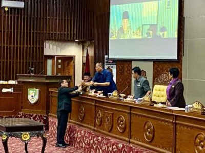 RAPBD 2025 Pemprov Bengkulu Sah Ketok Palu