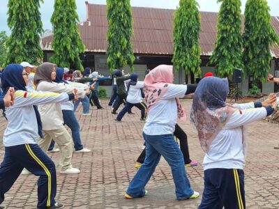 Tingkatkan Kebugaran dan Kebersamaan, Dinas Dikbud Provinsi Bengkulu Gelar Senam Bersama
