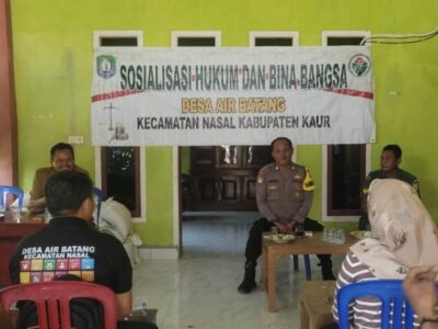 Cegah Kejahatan Online, Pemdes Air Batang Gelar Sosialisasi Hukum