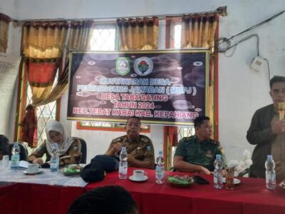 Pemerintah Desa Taba Santing Gelar Musyawarah Desa Pertanggungjawaban