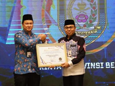 Pelayanan Publik Pemprov Bengkulu Raih Skor 88,30