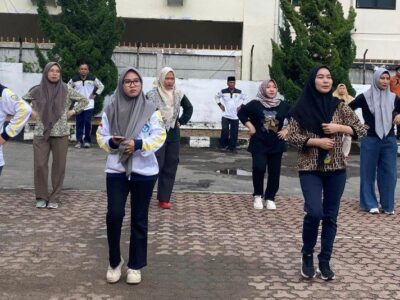 Jajaran Dikbud Ikuti Senam Rutin Tingkatkan Kesehatan Jasmani Pegawai