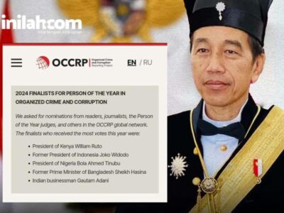 Jokowi Masuk Nominasi Tokoh Dunia Paling Korup Versi OCCRP