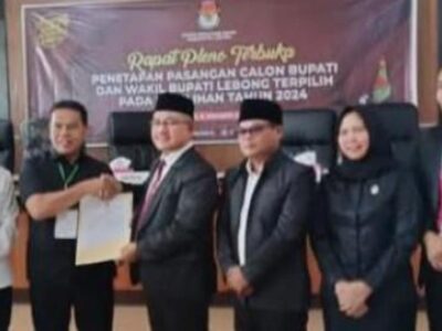 KPU Lebong Tetapkan Azhari–Bambang sebagai Bupati dan Wakil Bupati Lebong Terpilih