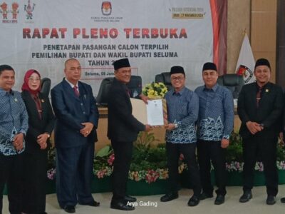 Teddy dan Gustianto Resmi Ditetapkan Pemenang Pilkada 2024